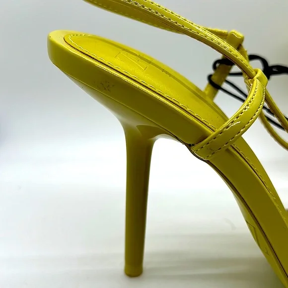 Zara Sexy NWT Lime Green Rhinestones High Heel Shoes **EU Sz 36/US Sz 6** 🔥🔥 - Picture 3 of 5